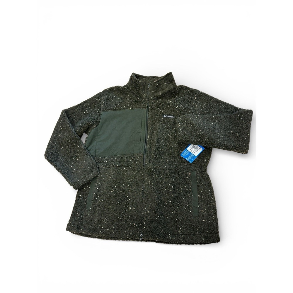 Columbia Stellar Path Fleece Jacket Women's Large Greenscape Full Zip NWT - Picture 5 of 16